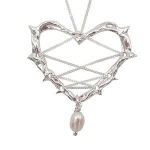 Moiraxmel "Ode to Heaven" Necklace / Pearl & Silver